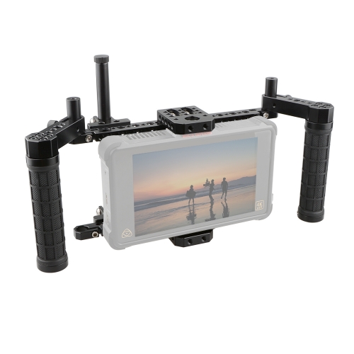 CAMVATE Monitor Cage Kit With Adjustable Handle Grips