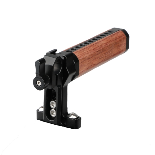 CAMVATE Top Cheese Handle Wooden Grip with Rod Clamp (Black Thumbscrew)