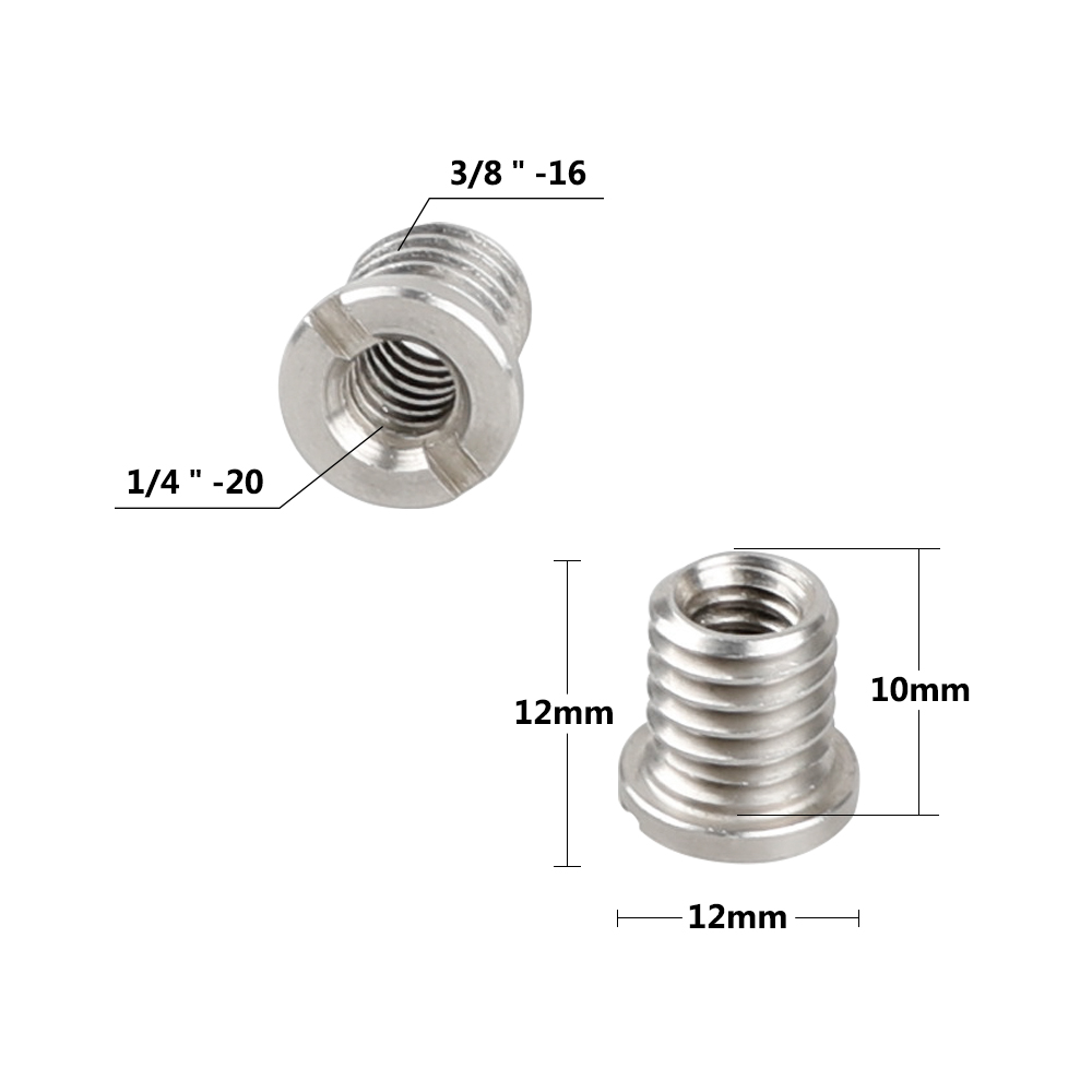 Standard 1/4-20 Male to 1/4-20 Male Threaded Tripod Screw Adapter Standard Tripod Mounting Thread Camera Screw Adapter Converter 5 Pack Precision Made 