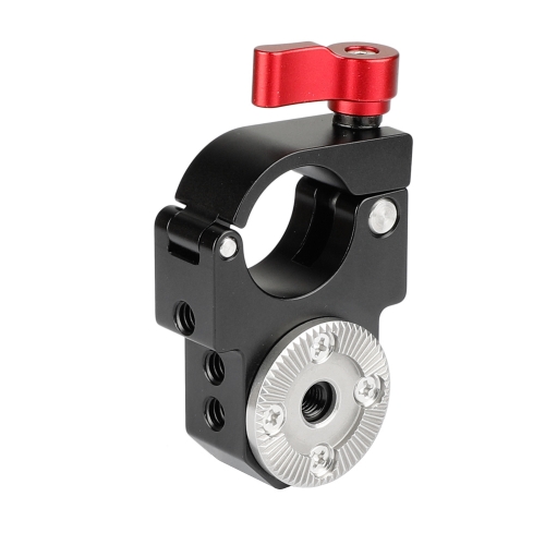 CAMVATE 25mm Single Rod Clamp with Arri Rosette Lock for Ronin-M Gimbal Stabilizer (Red Thumbscrew)