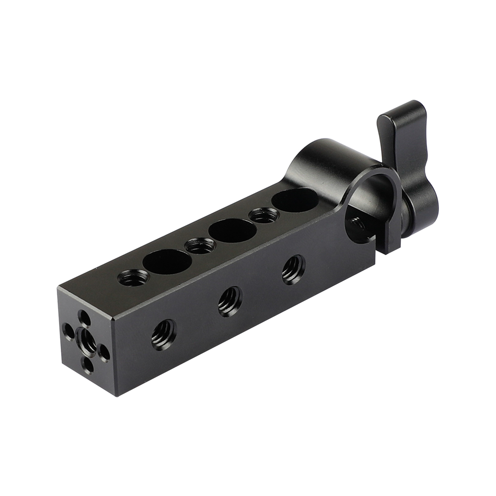 Clamp Rail 15mm CAMVATE Pour DSLR - 2 Fixations 1/4"-20, Aluminium CNC