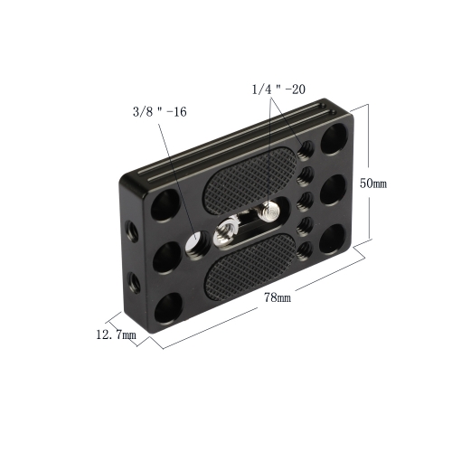 Battery Mounting Plate 1/4-20 and 3/8-16 Threaded Holes for or DSLR Cameras Accessory Gugxiom Camera Battery Plate 
