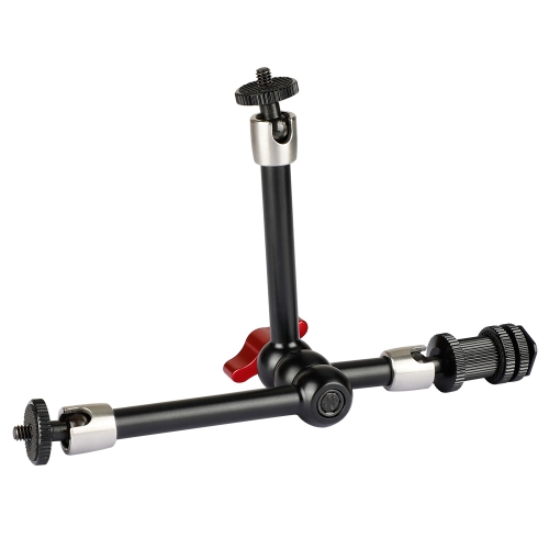 CAMVATE Multi-purpose 11" Articulating Magic Arm With Three Arms And Shoe Mount