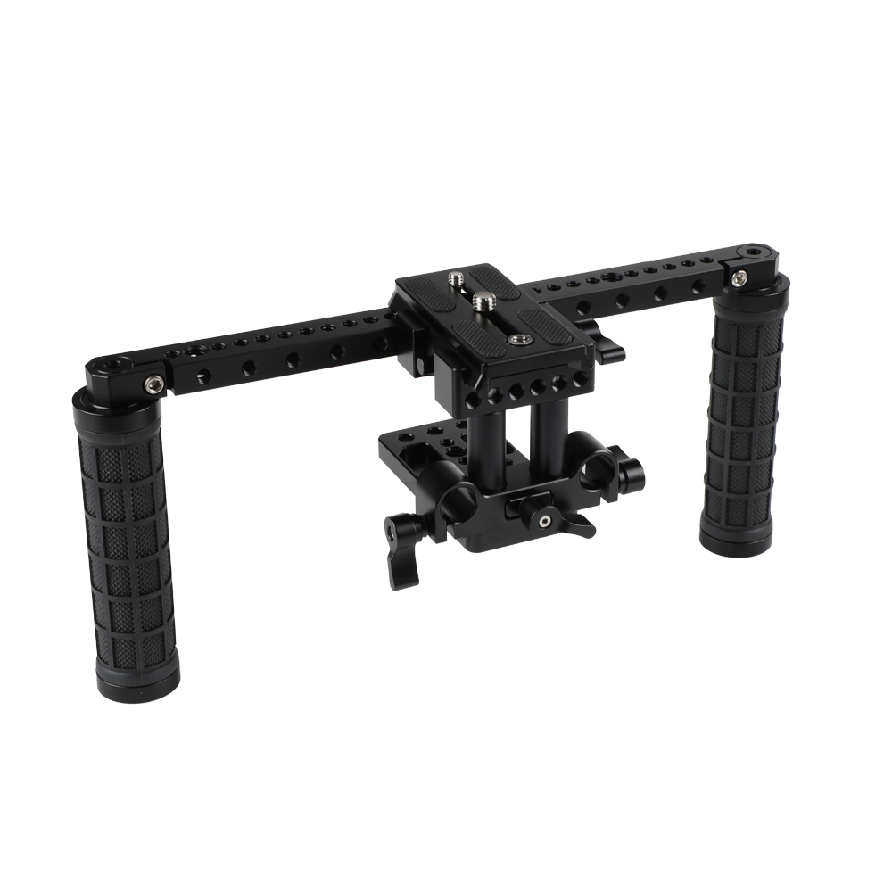 CAMVATE DSLR Kamera Käfig EIN Top Griff Holz Grip für 60D A99 D7000 G7