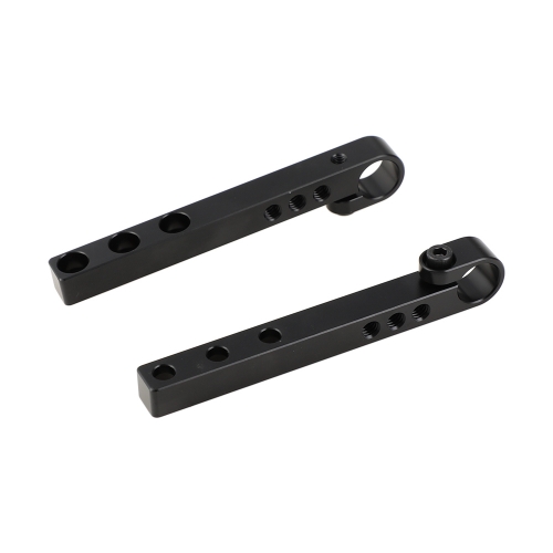 CAMVATE 124mm Aluminum Cross Bar With 15mm Single Rod Adapter Top Rail  Bottom Rail For DLSR Camera Cage Kit (A Pair)