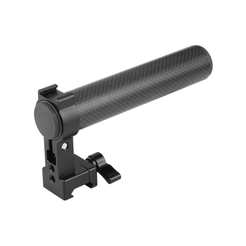 CAMVATE Top Handle Grip (Carbon Fiber Construction) With Quick Release NATO Clamp & Shoe Mount For DSLR Camera Cage Kit