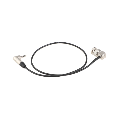 CAMVATE Right-angle BNC to 3.5mm Mini Jack Timecode Cable