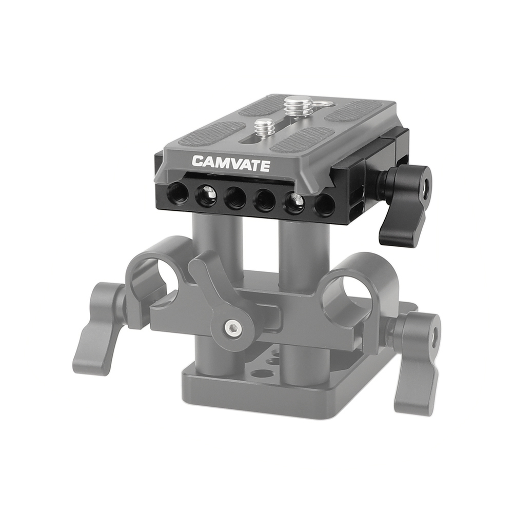 Black CAMVATE Camera Mounting Plate Quick Release for Manfrotto 501/504/ 577/701 Tripod Standard Accessory