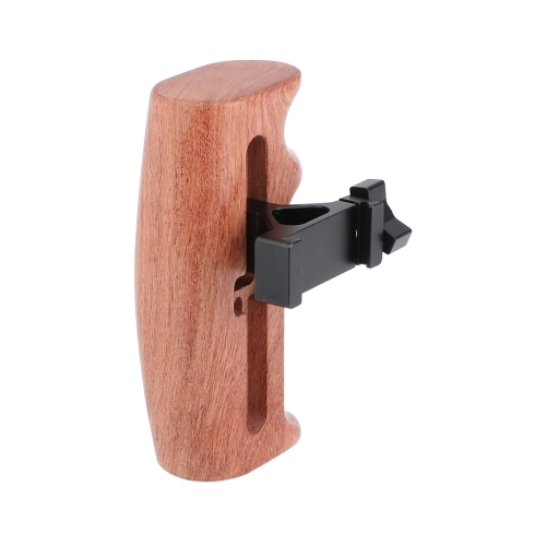 CAMVATE Quick Release ARCA Swiss Style Wooden Hand Grip Either Side For DSLR Camera Cage Kit