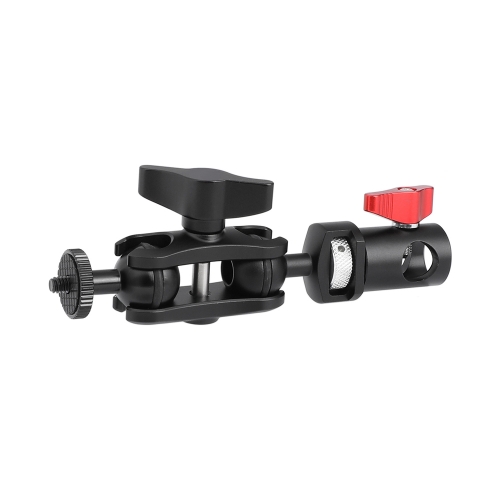 CAMVATE Versatile Magic Arm Double Ball Head 1/4"-20 Thread Screw Mount + Light Stand Head Adapter For On-camera Monitor