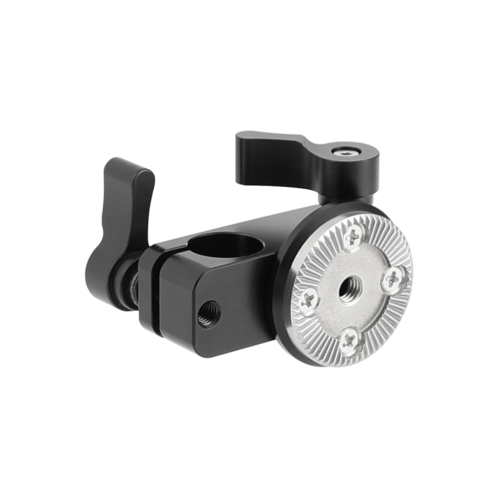 CAMVATE M6 Thread Rosette Mount with 15mm Micro Rod 15mm Double-Port Rod Clamp Vertical Type 