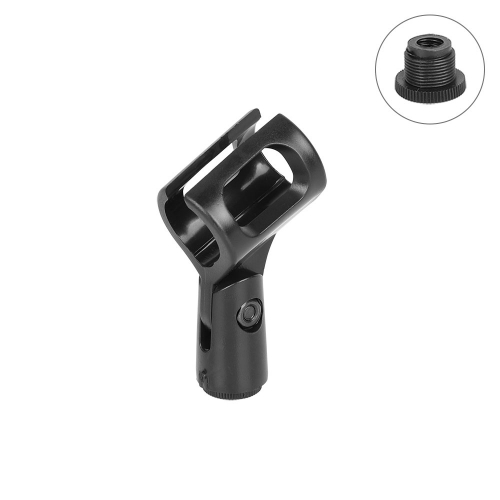 CAMVATE Microphone Clip Holder Universal Use For Mic Stand With 5/8" Male To 3/8" Female Plastic Mic Screw