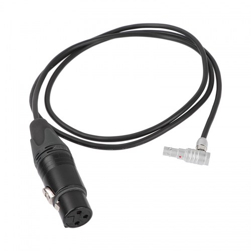 CAMVATE Audio Input Cable For ARRI Alexa Mini Right Angle 5 Pin Male To XLR 3 Pin Female