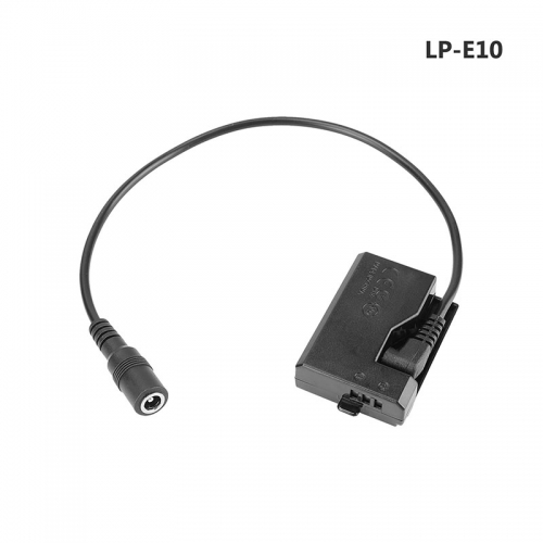 CAMVATE Canon LP-E10 (DR-E10) Dummy Battery To 2.1mm DC Cable