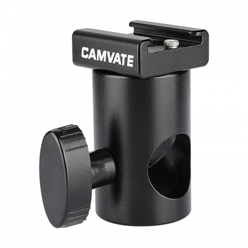 CAMVATE Light Stand Head With Cold Shoe Mount Adapter