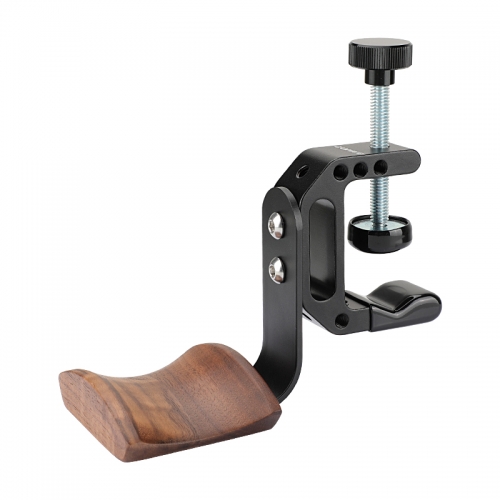 CAMVATE Universal Headphone Headset Stand Hanger (Wooden) With Heavy-duty C Clamp Grip