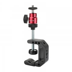 CAMVATE C-Clamp Desk Mount with Articulating Arm & 1/4-20 Ball Head Mount 