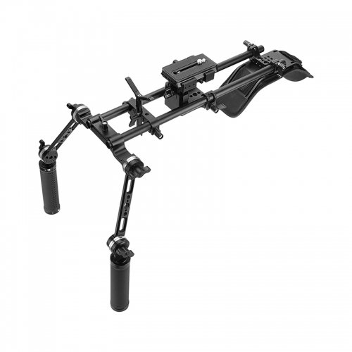 CAMVATE DSLR Shoulder-Mounted Dual-Reflex Cameras Dual Arri Rosette Handle Support kit Sponge Shoulder Pads