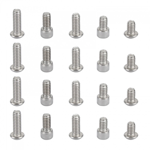 CAMVATE 1/4"-20 Stainless Steel Hex Screw Pack Multiple Types (20 pcs)