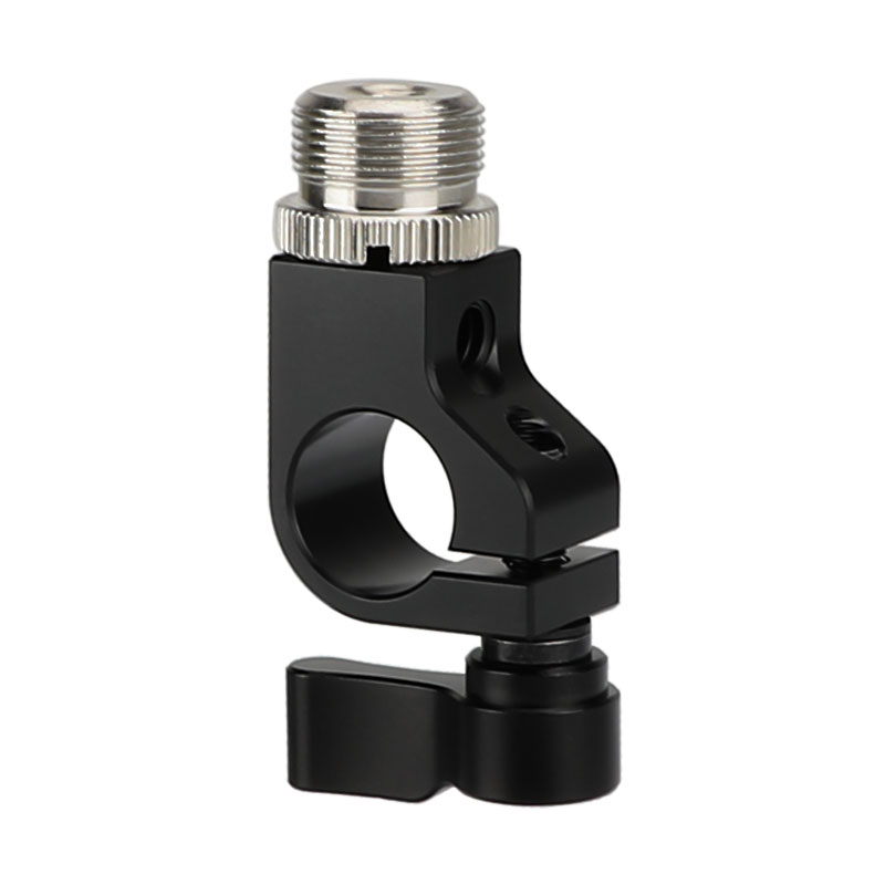 CAMVATE Serre-tige 15 mm avec connecteurs à vis 5/8-27 pour microphone 