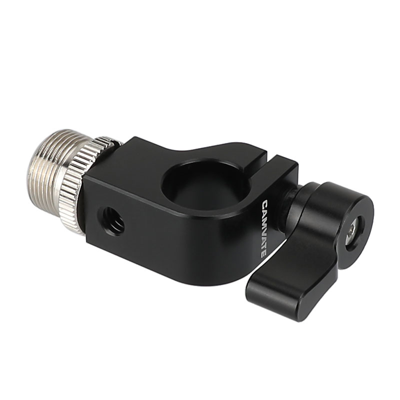 CAMVATE Serre-tige 15 mm avec connecteurs à vis 5/8-27 pour microphone 