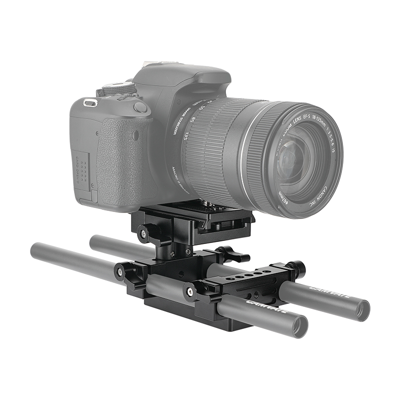 Manfrotto Rotaia Adattatore per 2 telecamere L Long plate with double attachment 