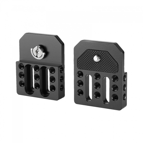 CAMVATE Versatile Top / Bottom Plate With Multiple 1/4"-20 Threads For Director's Monitor Cage Rig (A Pair)
