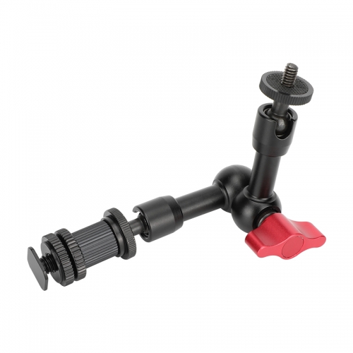 CAMVATE 7" Articulating Magic Arm with Shoe Mount Adapter (Red Locking Knob)