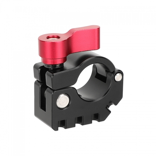 CAMVATE  19mm Rod Clamp with Anti-Twist Mount (Red Locking Lever)